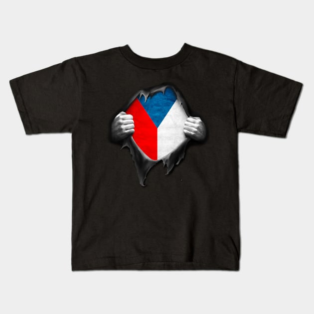Czech Republic Flag. Proud Czech Kids T-Shirt by nikolayjs